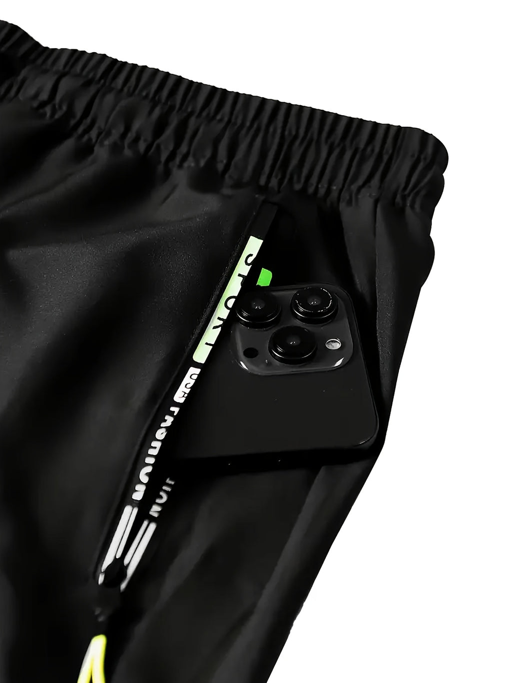 Calça Masculina Reforçada com Bolsos com Zíper – Poliéster Levemente Elástico