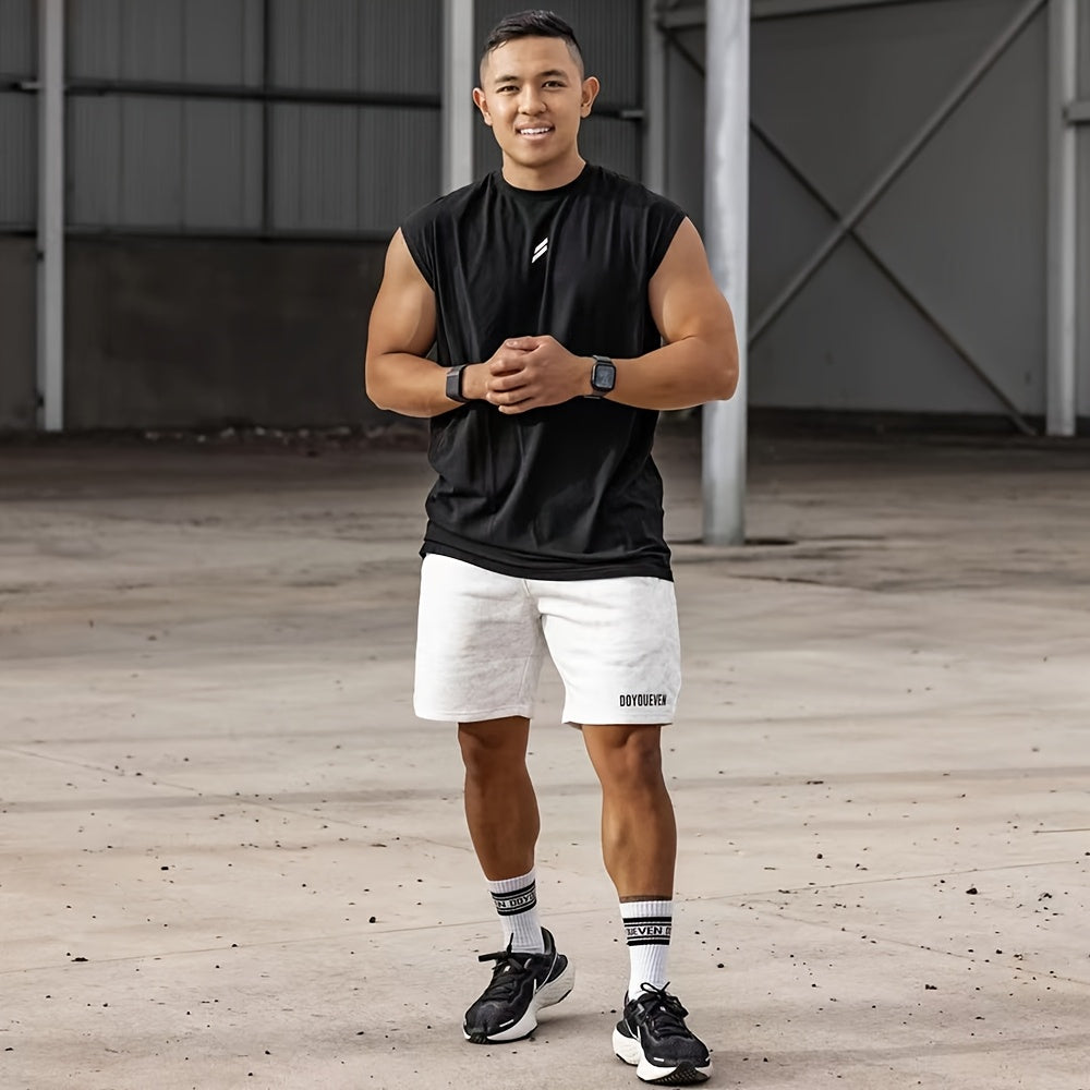 Camiseta Fitness Masculina de Verão – Secagem Rápida e Respirável