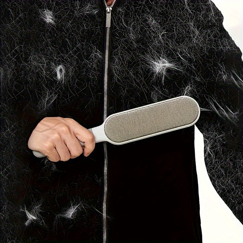 Escova reutilizável de dupla face para pelos de animais e poeira