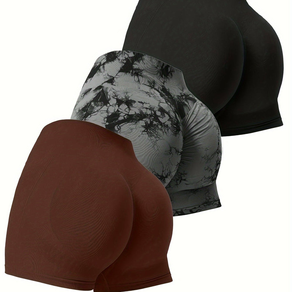 Conjunto de 3 peças de shorts