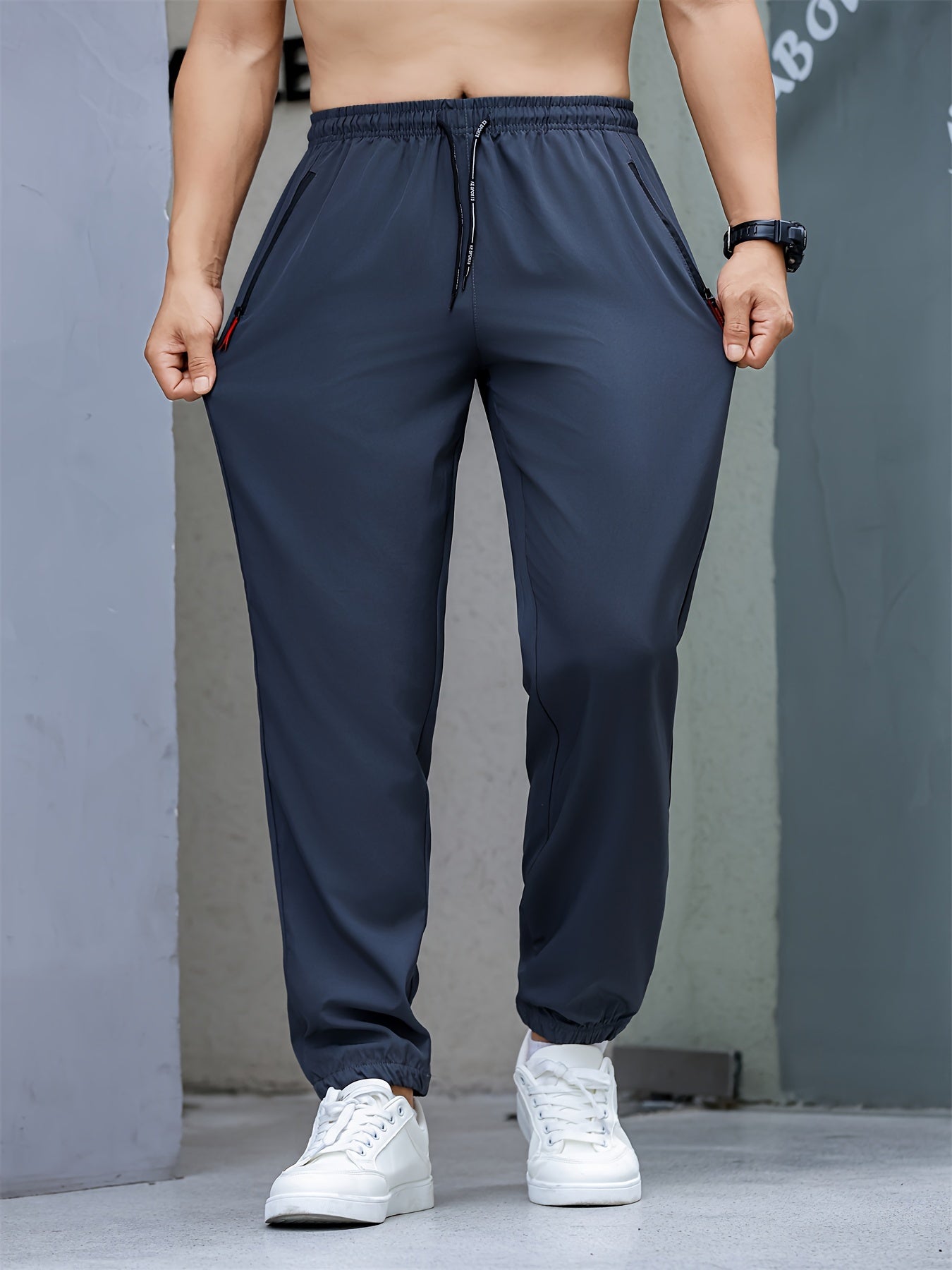 Calça Esportiva Masculina de Secagem Rápida – Leve e Respirável (Modelo Jogger)