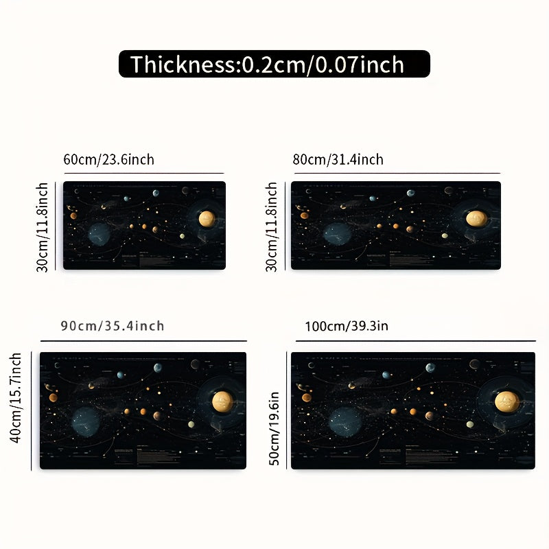 Mousepad Gamer Grande do Sistema Solar