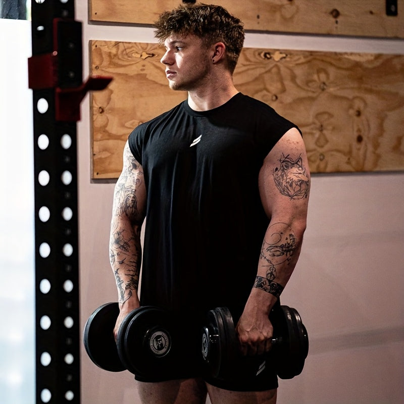 Camiseta Fitness Masculina de Verão – Secagem Rápida e Respirável