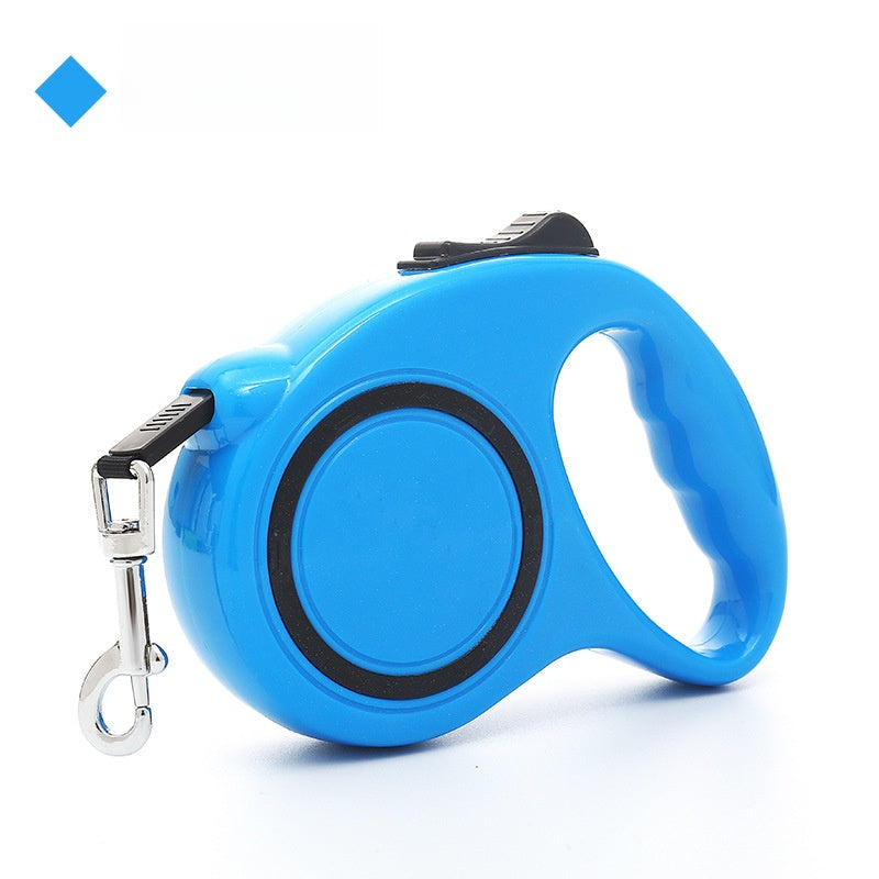 Guia retrátil automática para cães com estampa de bolinhas - Guia autorretrátil adequada para filhotes e cães, lavável na máquina - Ideal para passeios, treinamento e aventuras ao ar livre.