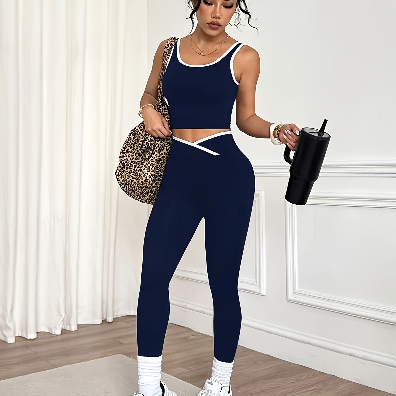 Conjuntos top e  calça Feminino