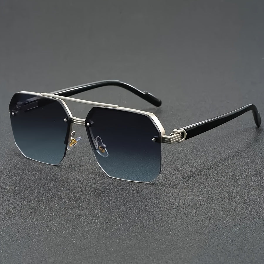 Óculos de sol clássicos e modernos com armação parcial