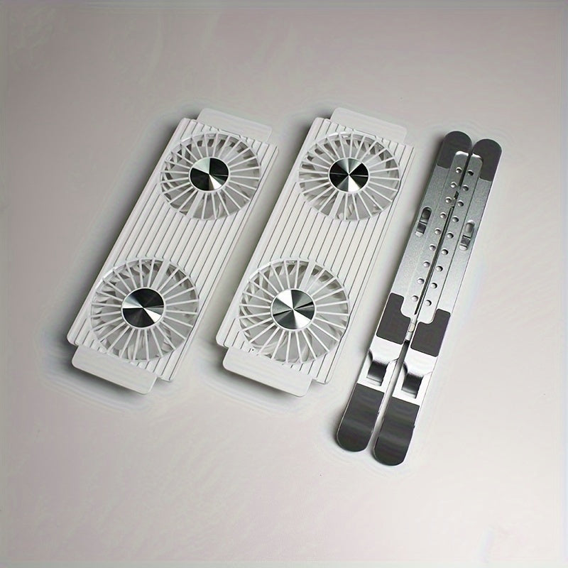 Suporte dobrável para laptop com cooler, compatível com laptops de 11 a 17,3 polegadas