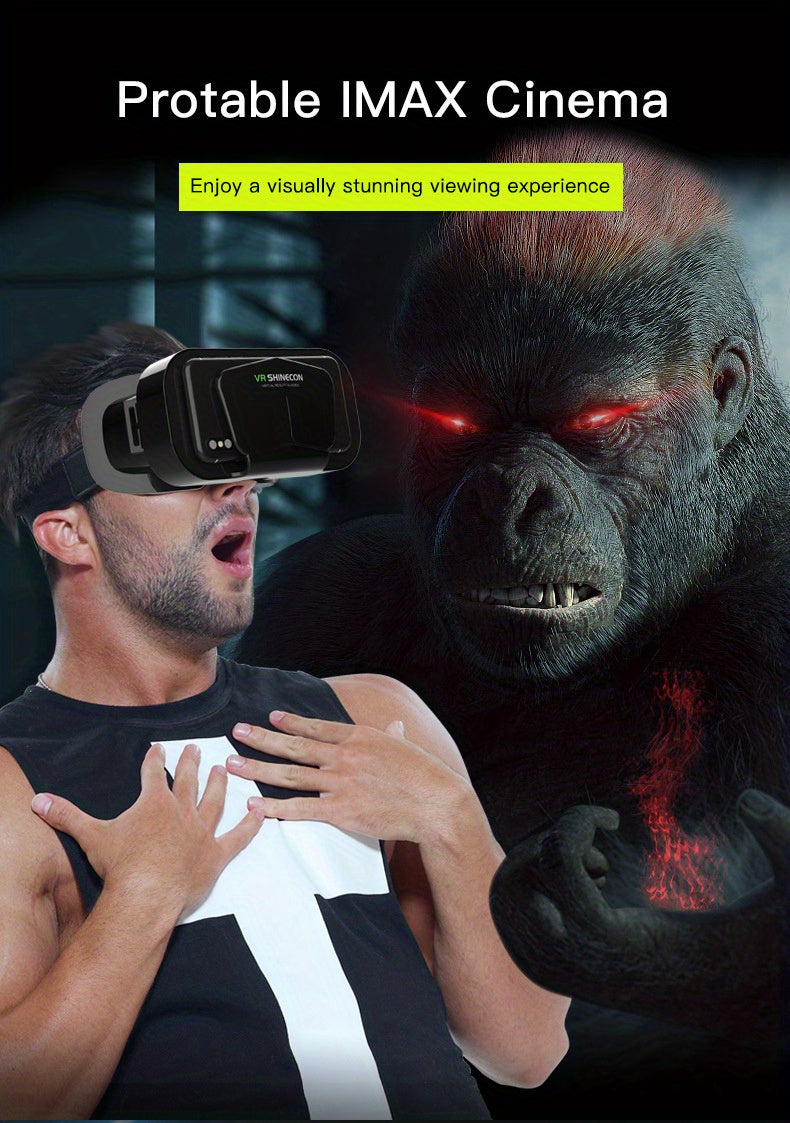 1 Óculos de Realidade Virtual 3D Inteligentes para iPhone e Smartphones Android com Lentes para Celular