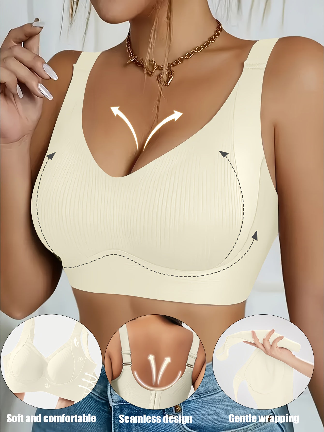 Sutiã esportivo feminino sem aro