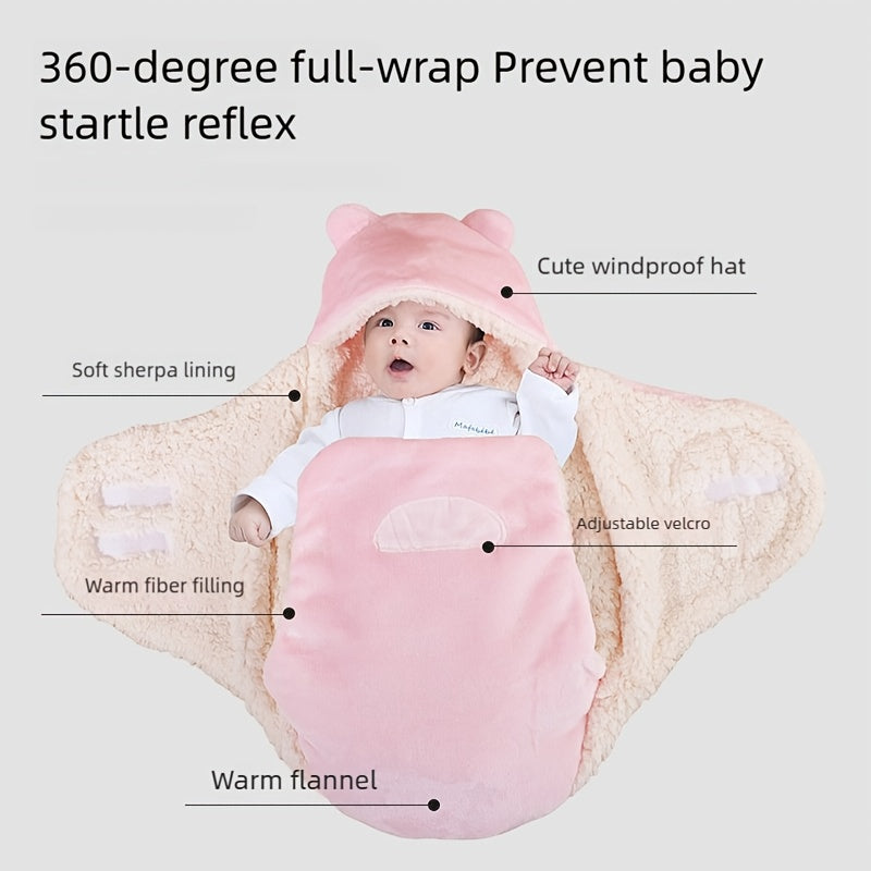 Manta de Maternidade Grossa com Estampa de Estrelas – Outono/Inverno