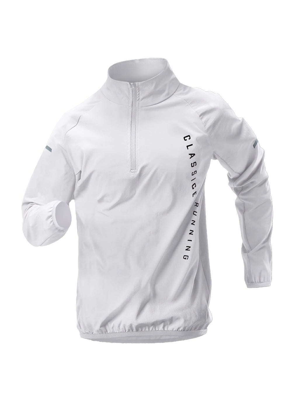 Camiseta Esportiva Masculina de Manga Comprida com Meio Zíper