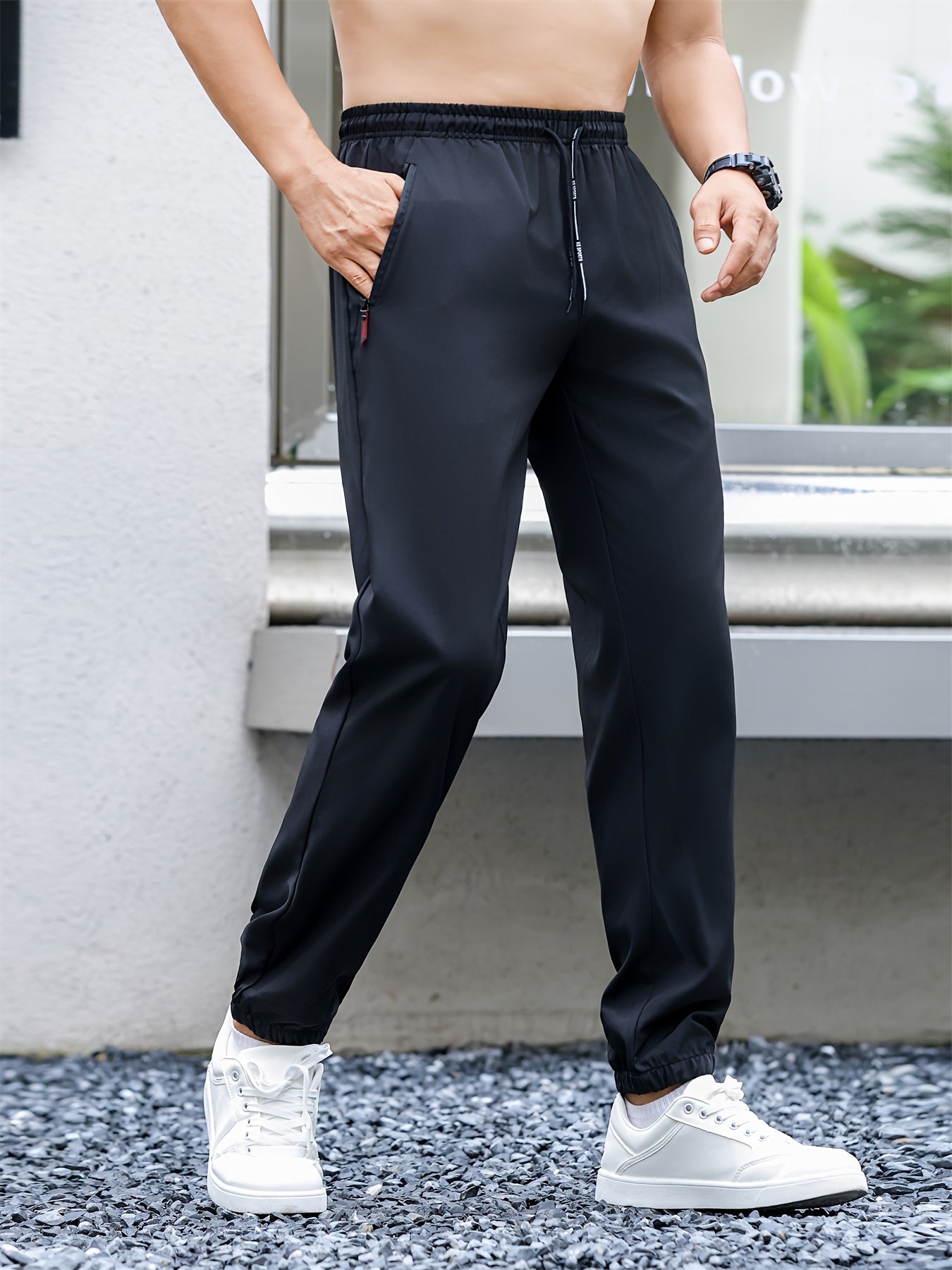 Calça Esportiva Masculina de Secagem Rápida – Leve e Respirável (Modelo Jogger)