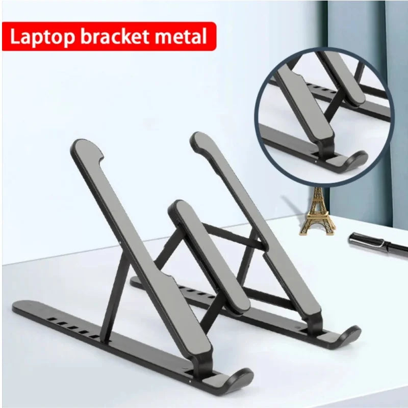 Suporte universal para laptop, com ângulo ajustável, estável, portátil e dobrável