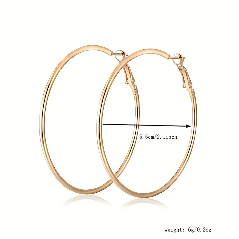 Brincos de argola grandes