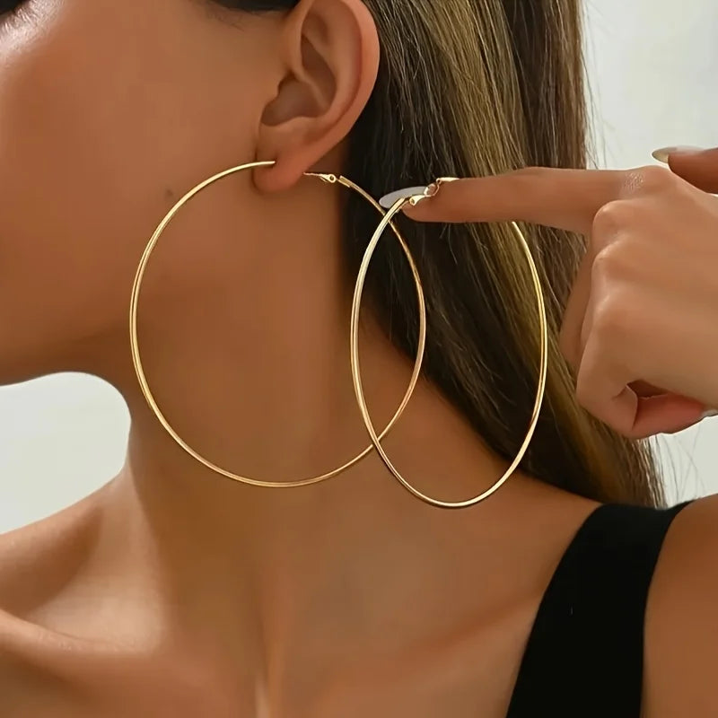 Brincos de argola grandes