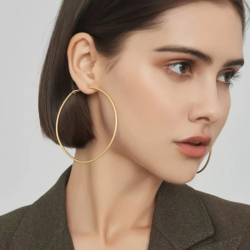 Brincos de argola grandes