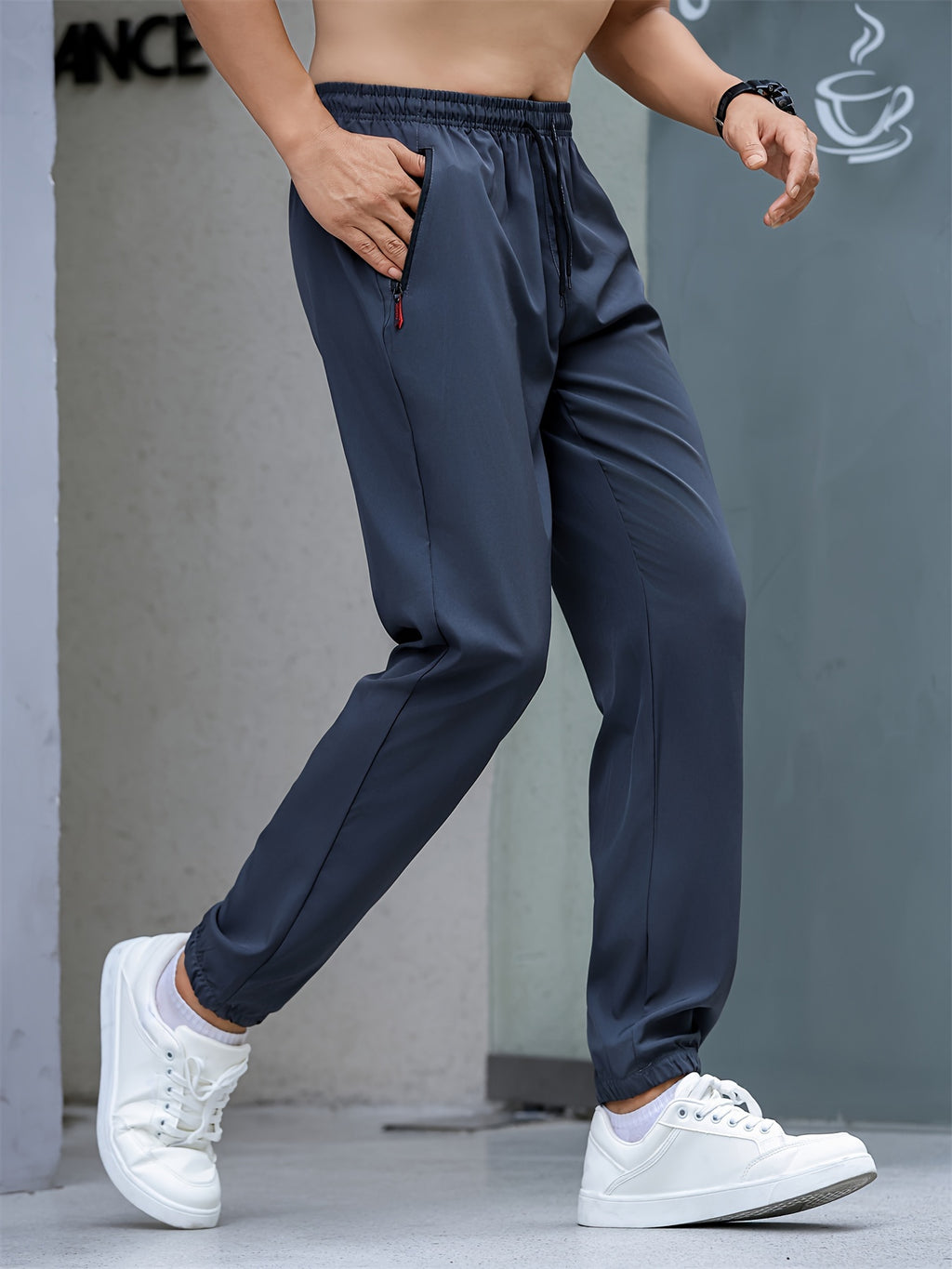 Calça Esportiva Masculina de Secagem Rápida – Leve e Respirável (Modelo Jogger)