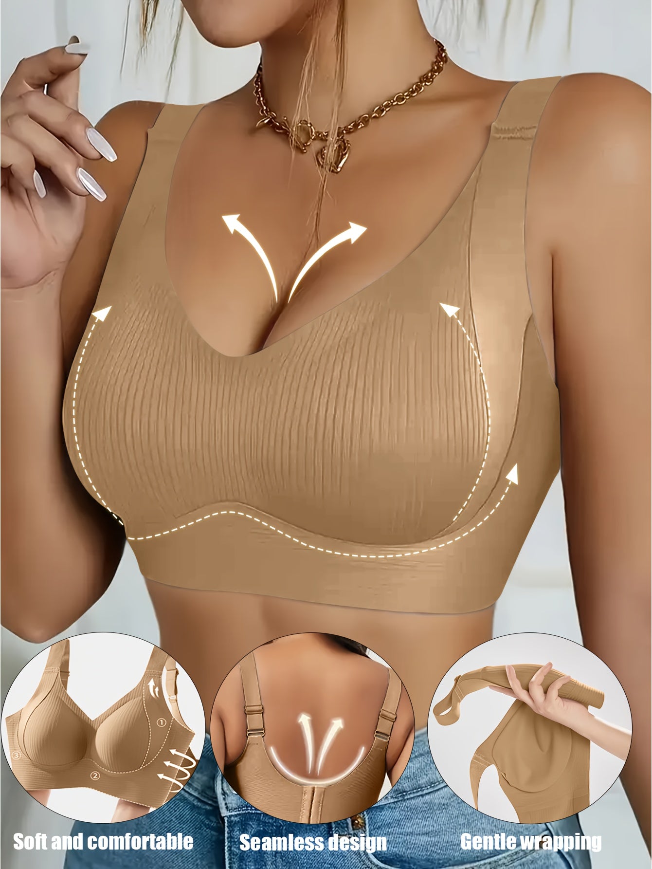 Sutiã esportivo feminino sem aro