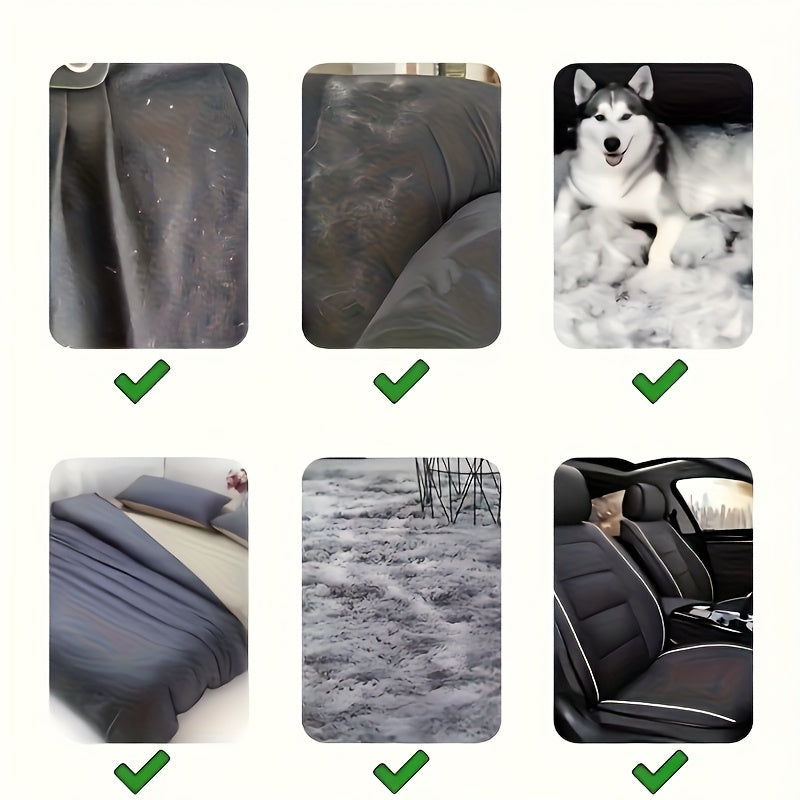 Escova reutilizável de dupla face para pelos de animais e poeira