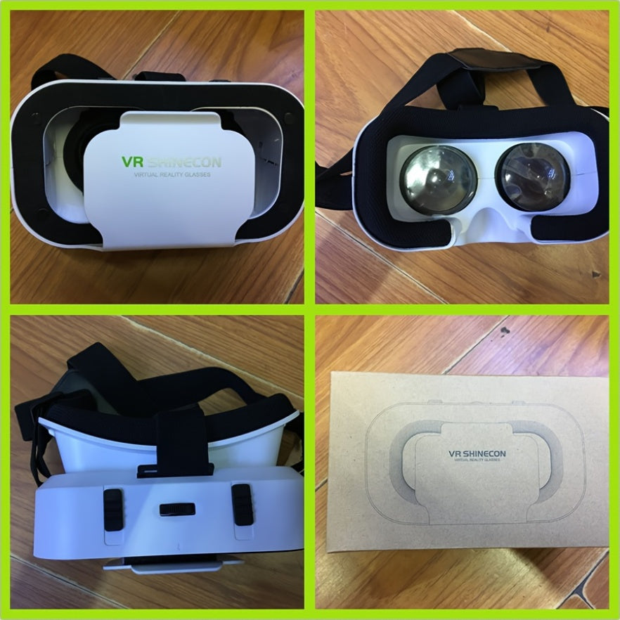 1 unidade de óculos de realidade virtual 3D Shinecon - Lentes inteligentes para capacete, compatíveis com celulares e smartphones, dispositivos de realidade virtual com capacidade de visualização.