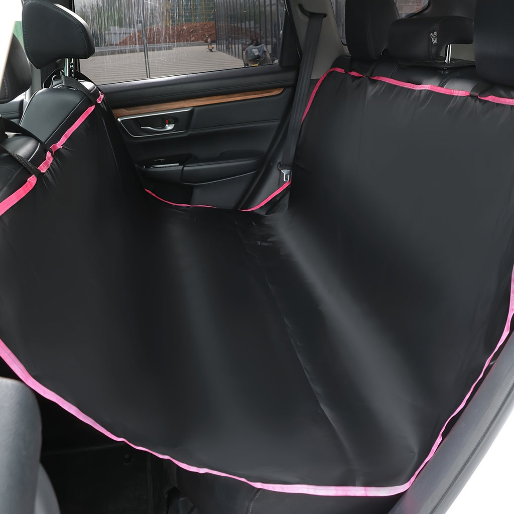 Capa de poliéster durável para banco de carro de cachorro - Resistente a manchas e poeira, capa impermeável para proteção do banco traseiro - Adequada para raças de grande a pequeno porte.