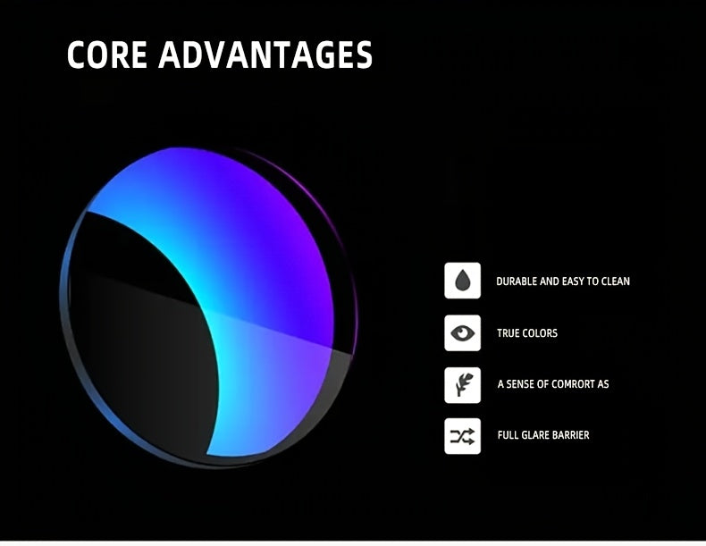 Óculos de grau quadrados retrô clássico, Antirreflexo, armação completa, lentes azul-gelo, estampa preta,design elegante e durável | Óculos estilo retrô
