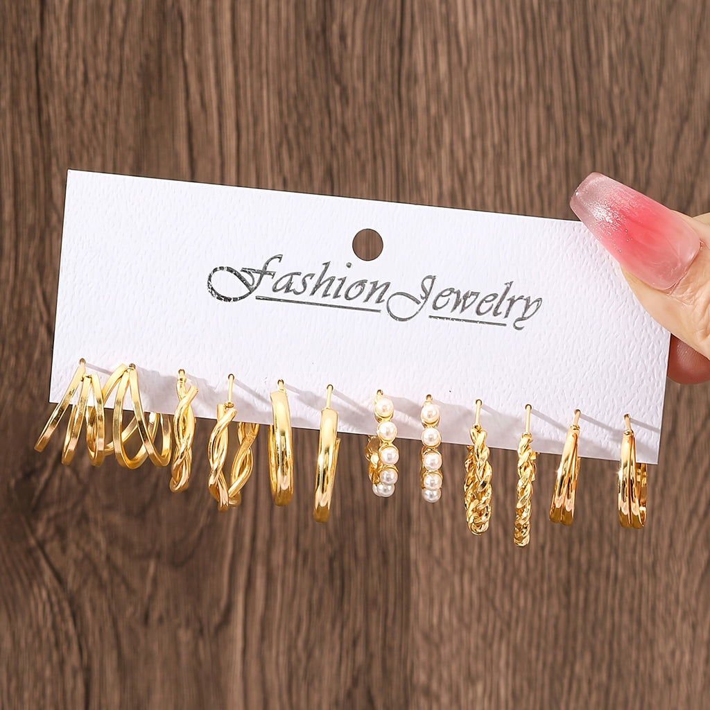 Brincos circulares elegantes