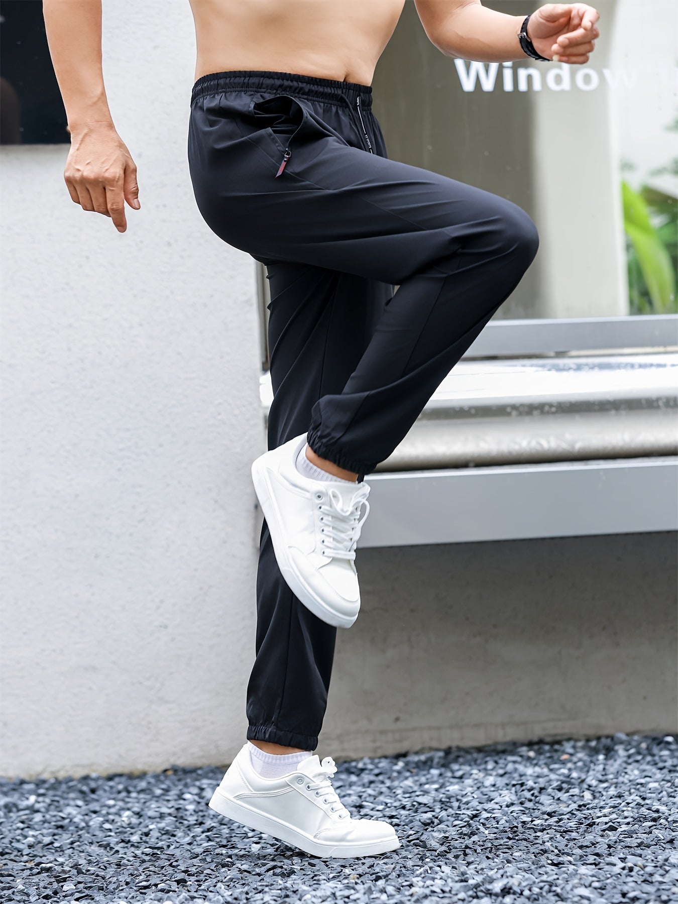 Calça Esportiva Masculina de Secagem Rápida – Leve e Respirável (Modelo Jogger)