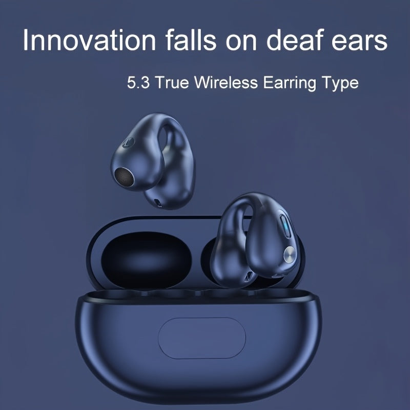 Novo estilo de fones de ouvido esportivos sem fio com clipe. Confortáveis, com som estéreo Hi-Fi e graves potentes, além de chamadas em HD. Adaptados para Android e iPhone, perfeitos para jogos, casuais e uso profissional.