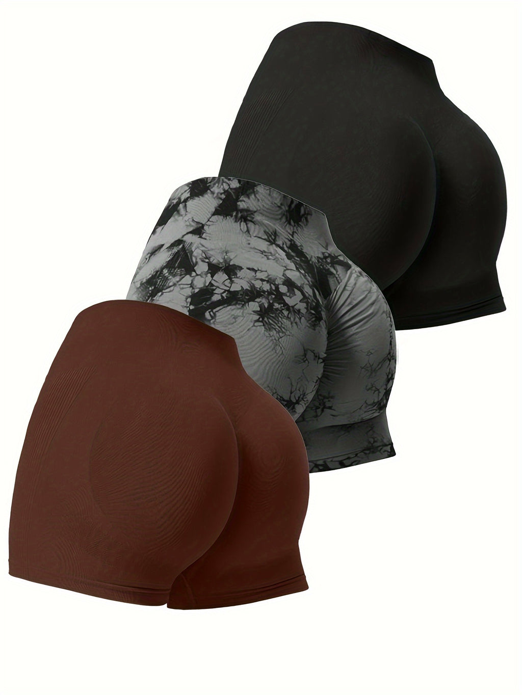 Conjunto de 3 peças de shorts