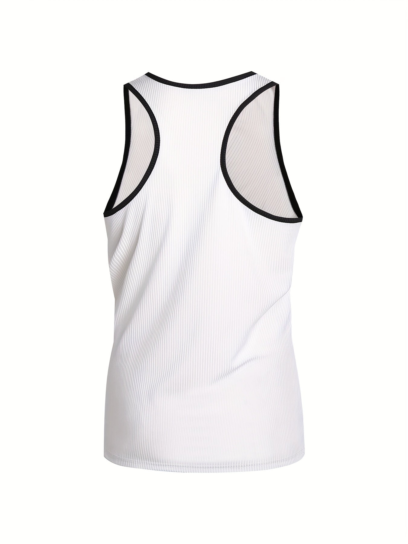 Camiseta Regata Masculina de Malha – Verão, Slim Fit e Estampa Casual