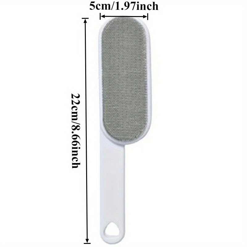 Escova reutilizável de dupla face para pelos de animais e poeira