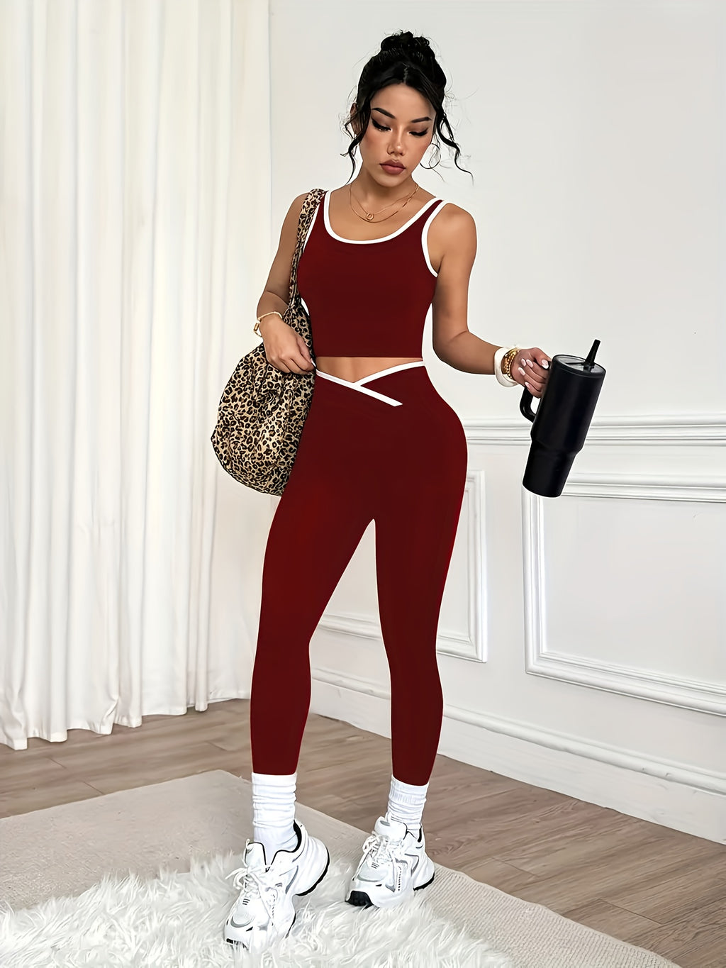 Conjuntos top e  calça Feminino