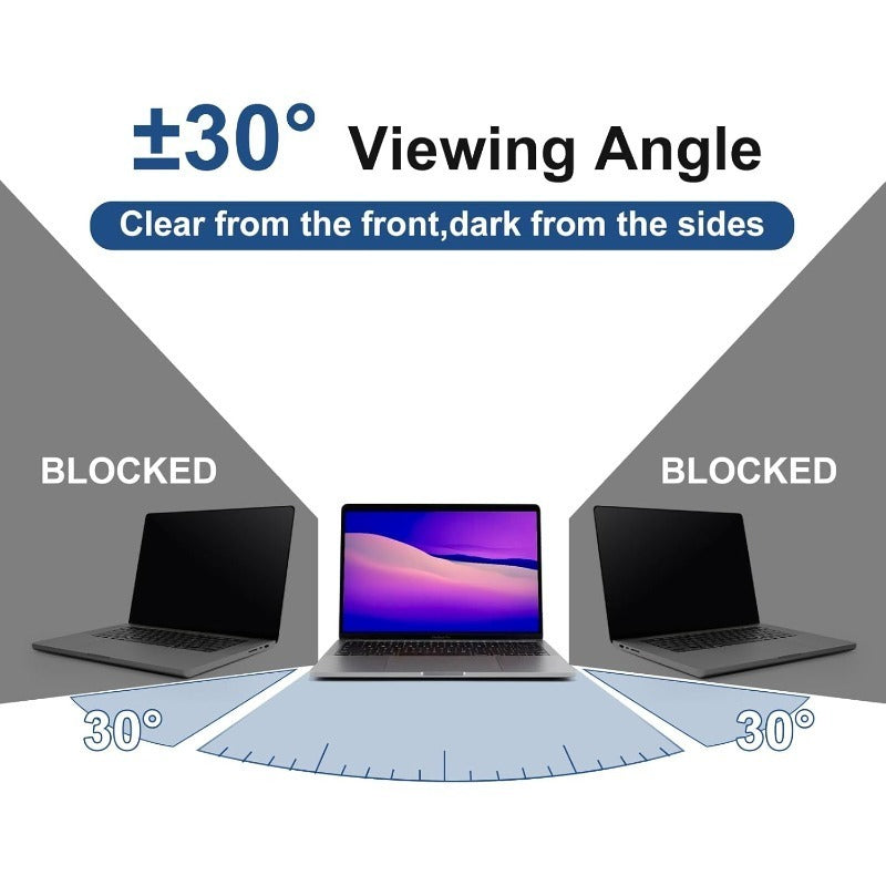 Película de Privacidade para Tela de Laptop de 14 Polegadas para Monitor Widescreen 16:10 | Filtros de Privacidade Antirreflexo e Luz Azul, Película Protetora de Tela Anti-Espionagem, Superfície Fosca, Material: Tereftalat