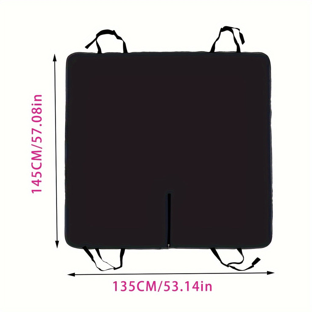 Capa de poliéster durável para banco de carro de cachorro - Resistente a manchas e poeira, capa impermeável para proteção do banco traseiro - Adequada para raças de grande a pequeno porte.