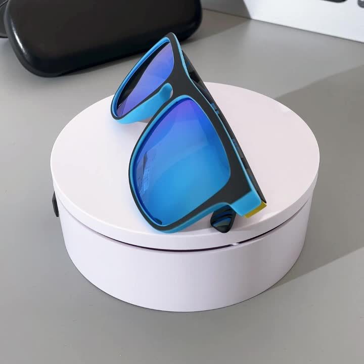 Óculos de grau quadrados retrô clássico, Antirreflexo, armação completa, lentes azul-gelo, estampa preta,design elegante e durável | Óculos estilo retrô