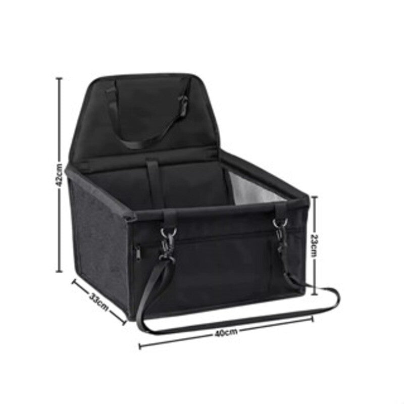 Bolsa portátil para cadeirinha de carro com janela de tela para cães pequenos, gatos e filhotes.