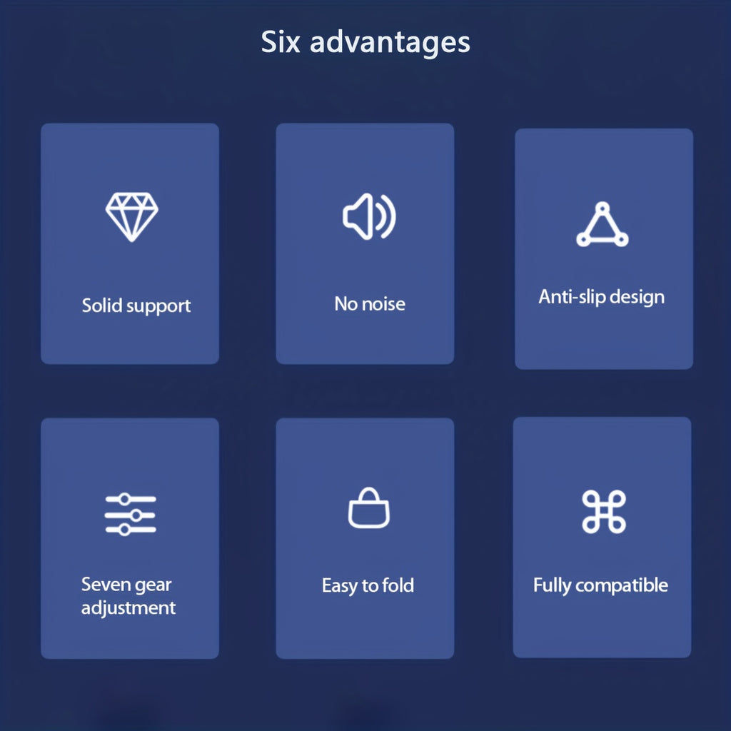 Suporte dobrável para laptop com cooler, compatível com laptops de 11 a 17,3 polegadas