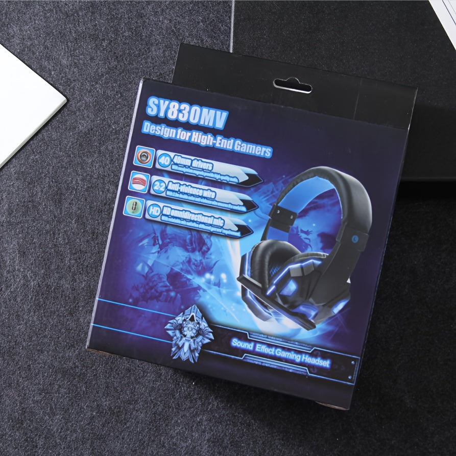 Fone de ouvido gamer com fio, supra-auricular, com microfone removível e isolamento acústico, design semiaberto, compatível com PC e dispositivos móveis - Plug-and-Play para PC/Console (Não)