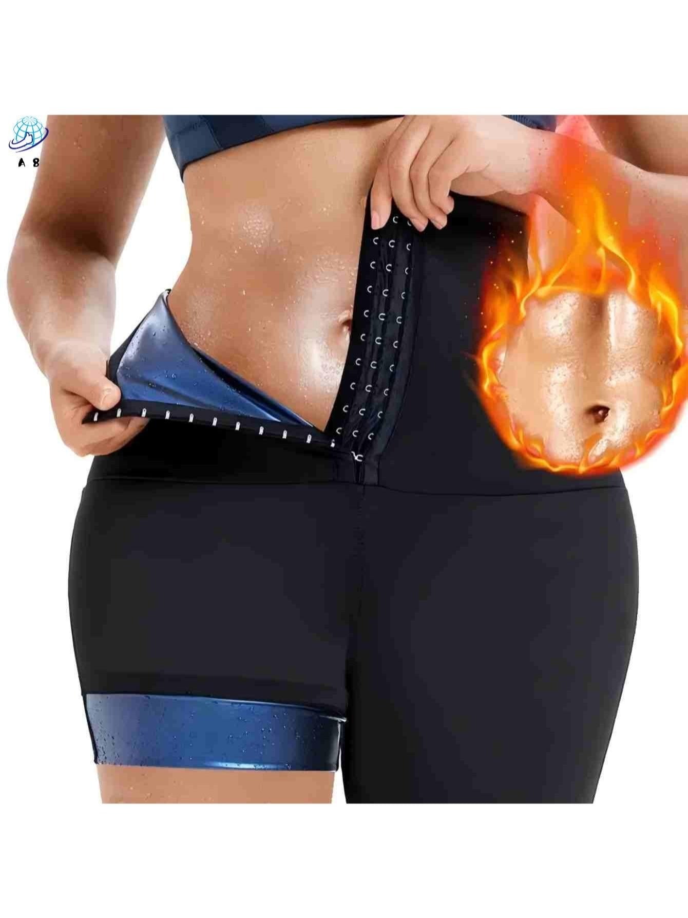 Short Legging Sauna Feminina de Cintura Alta