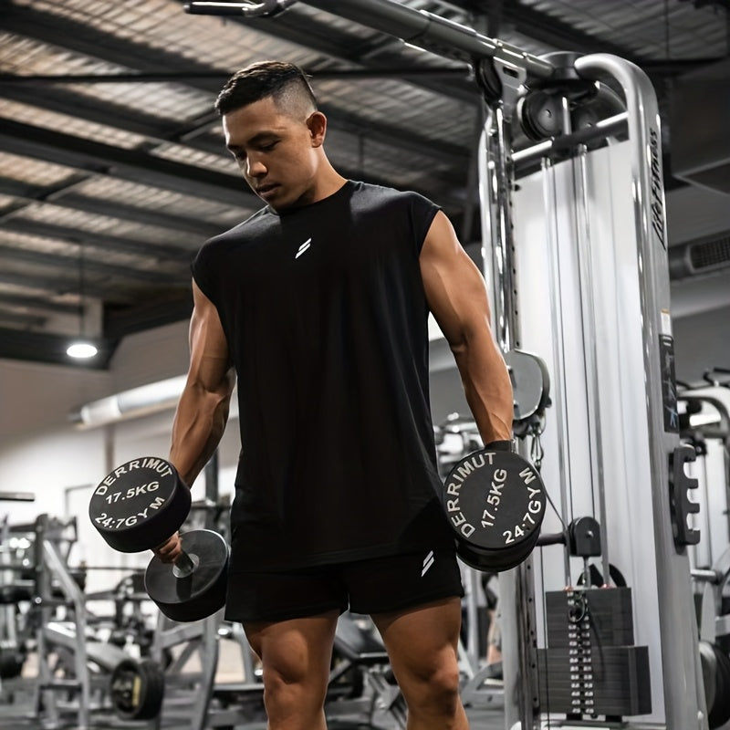 Camiseta Fitness Masculina de Verão – Secagem Rápida e Respirável