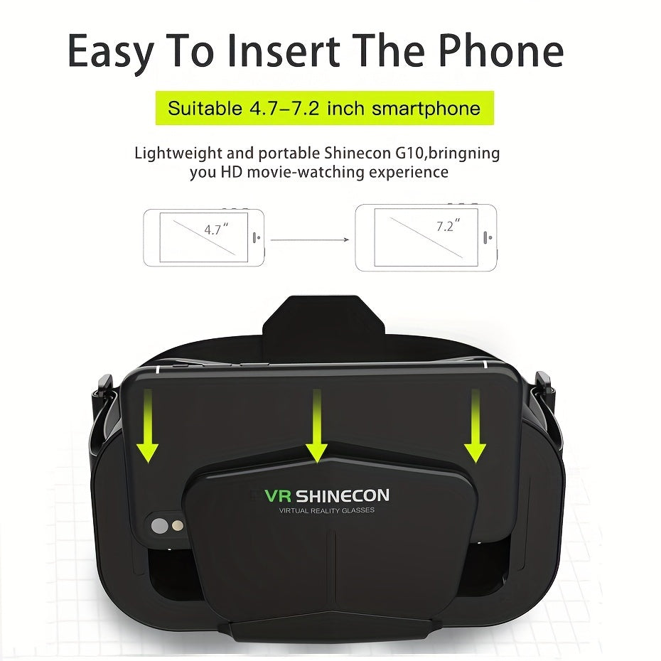 1 Óculos de Realidade Virtual 3D Inteligentes para iPhone e Smartphones Android com Lentes para Celular