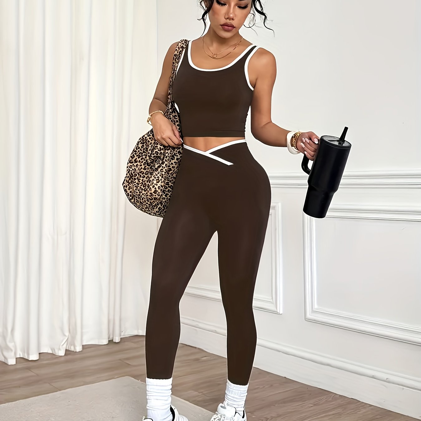 Conjuntos top e  calça Feminino