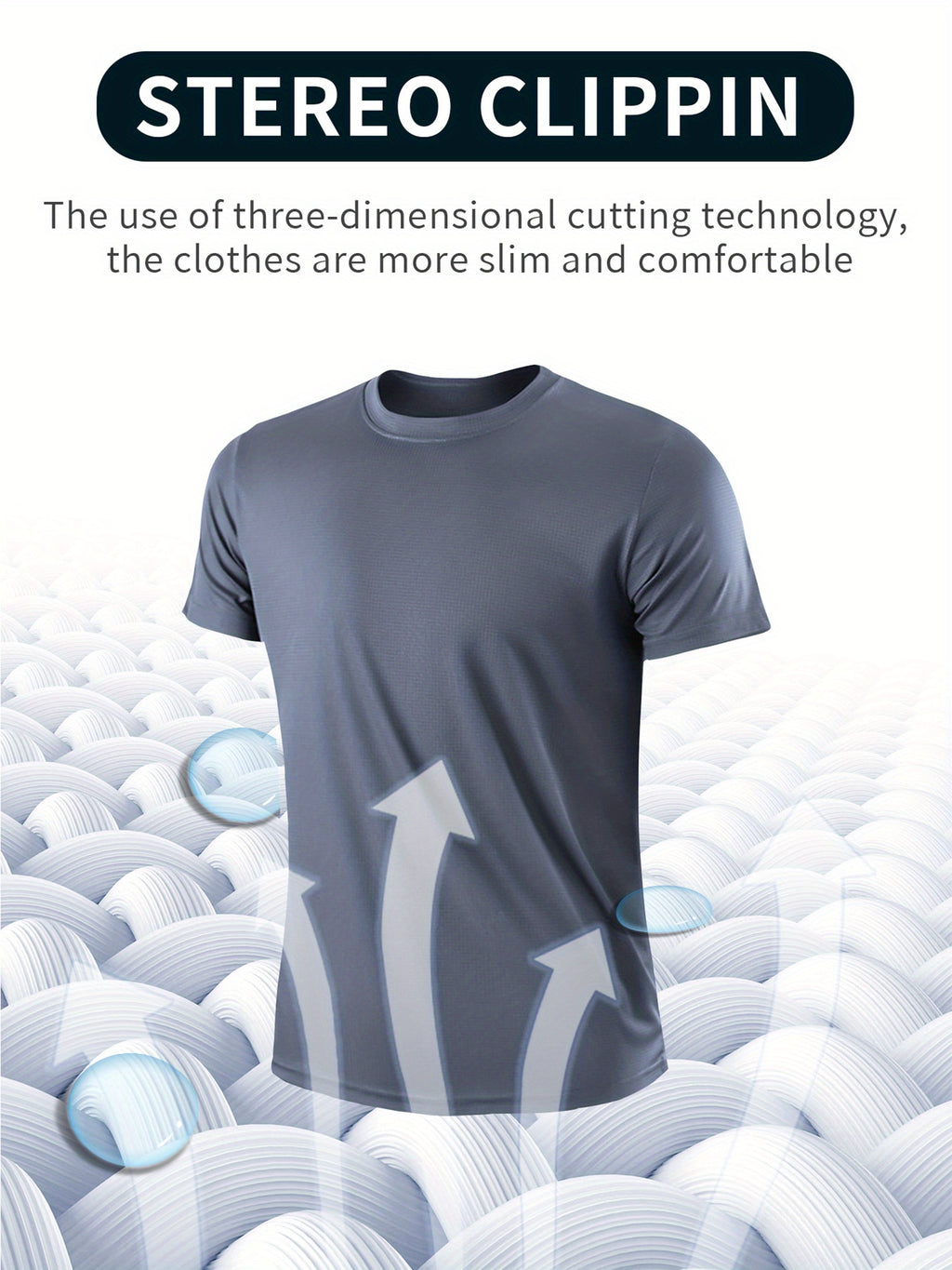 Camiseta Masculina Esportiva Ultrafina de Manga Curta – Leve, Respirável e de Secagem Rápida