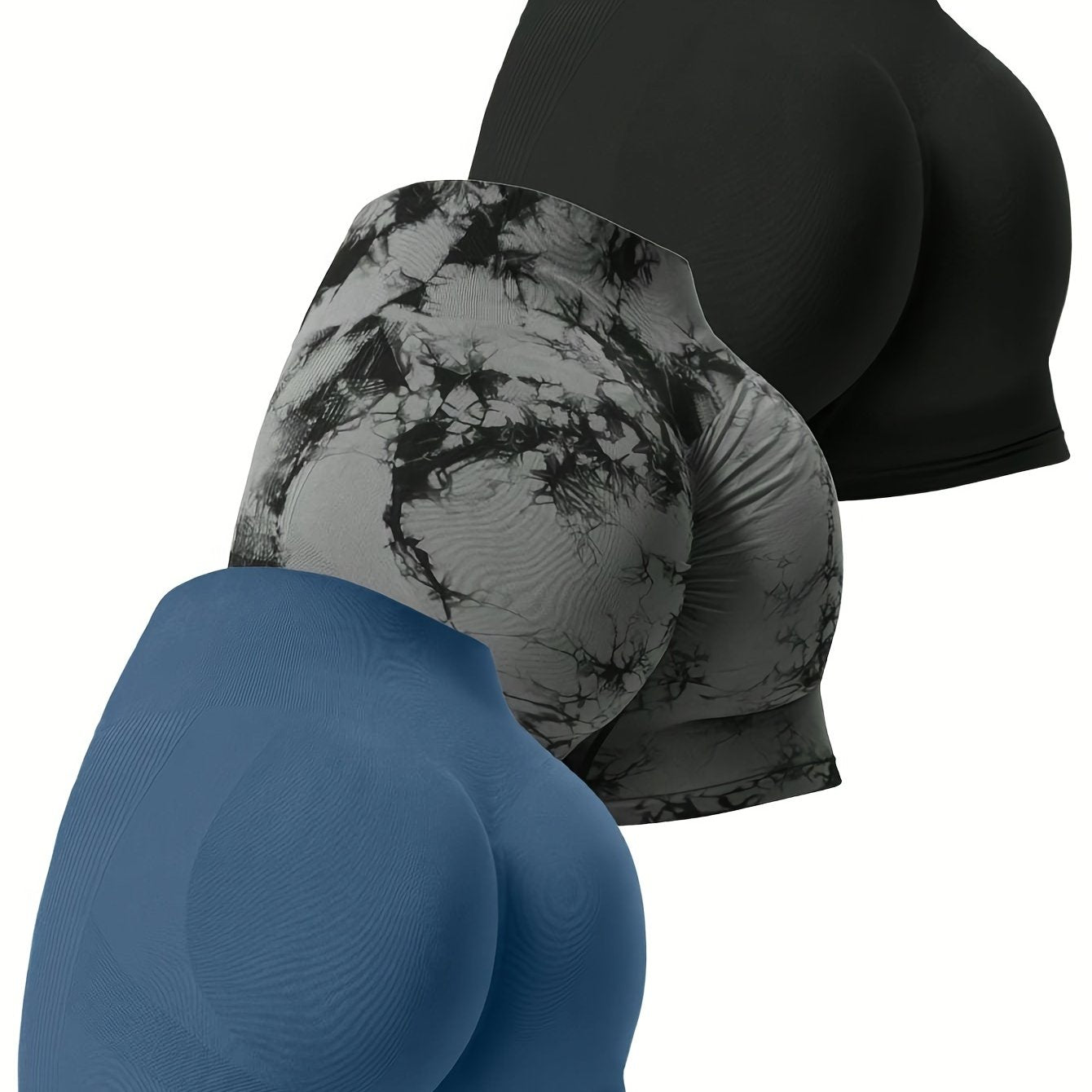 Conjunto de 3 peças de shorts