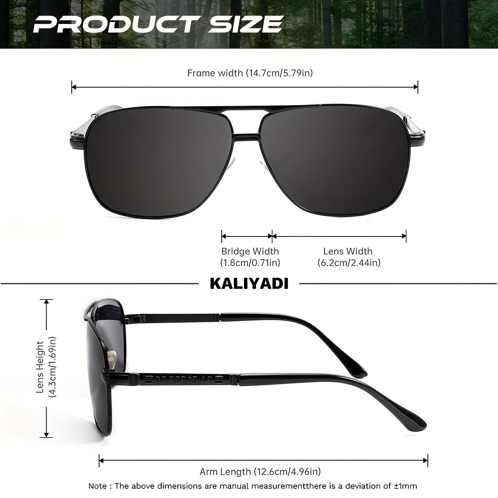 Clássico e Moderno com Óculos Polarizados, Estojo e Pano de Limpeza, Armações Estilosas, Ótica de Alta Qualidade