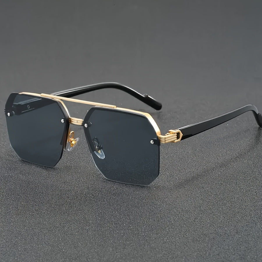 Óculos de sol clássicos e modernos com armação parcial