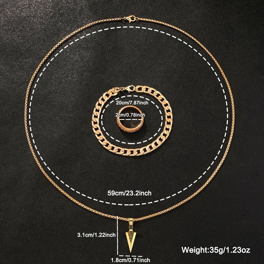 Conjunto de 4 peças de relógio de quartzo redondo masculino