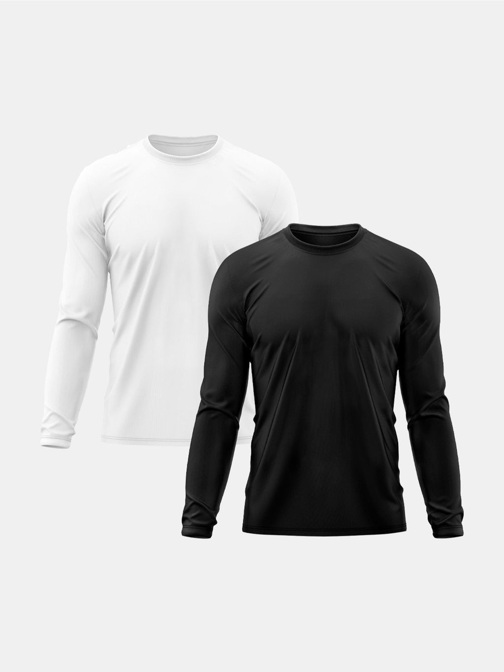 Pacote com 2 Camisetas Masculinas de Manga Comprida – Proteção UV e Efeito Segunda Pele