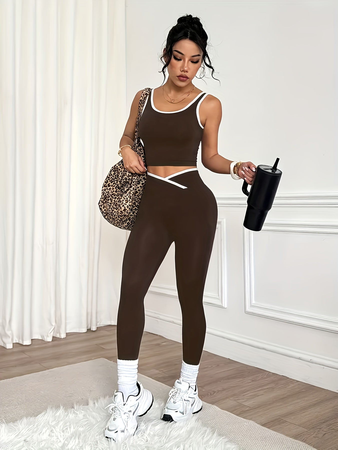 Conjuntos top e  calça Feminino